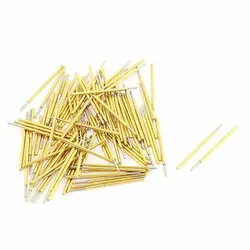 P50J 16mm Length Spherical Tip Spring Loaded Contact Test Probe Pin 100Pcs