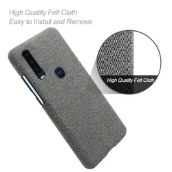 Anti-slip Ultra Thin Fabric Cloth Case For Moto One Action Phone Cover For Motorola One Action Coque For Moto One Macro Vision