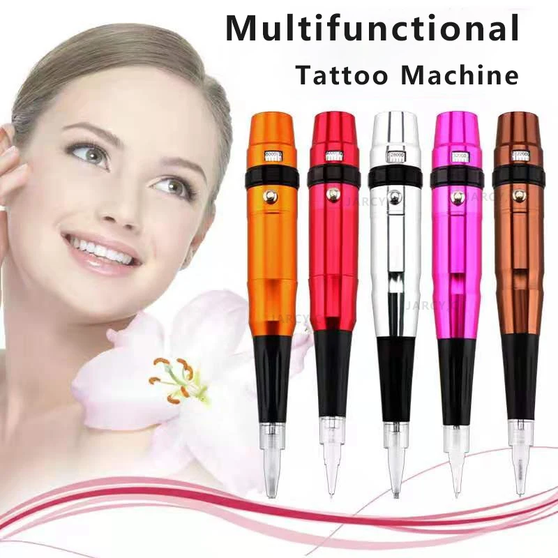 

35000R/M Permanent Makeup Tattoo Machine Pen Dermograph Swiss Motor Tattoo Gun Micropigmentation Device For Eyebrow Lip Eyeliner