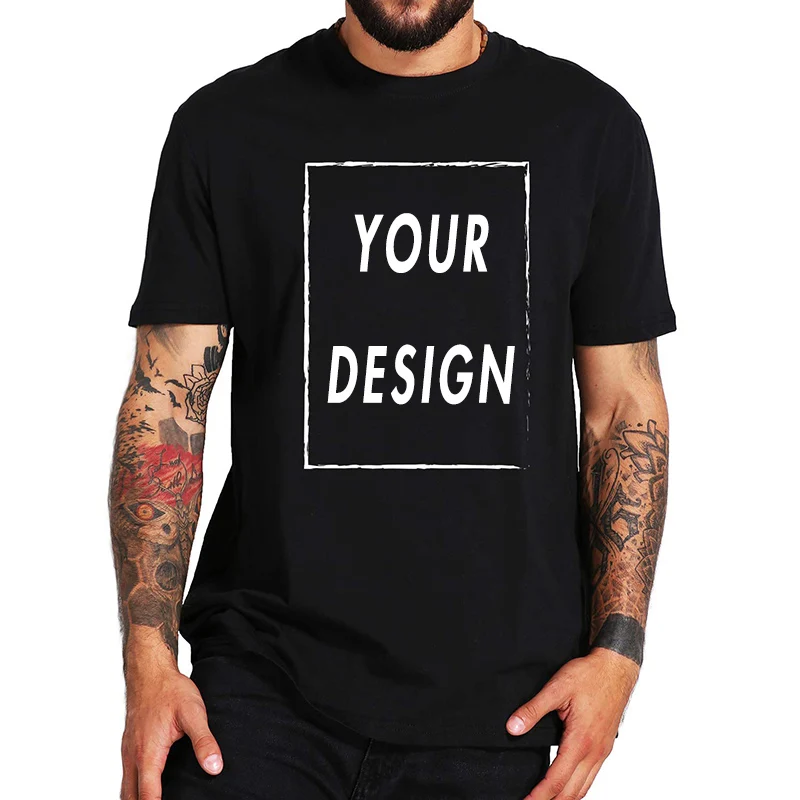 Tshirt personnalisé recto verso impression professionnelle votre propre Logo texte Photo homme personnalisé Premium cadeaux T-shirt taille UE 100% coton