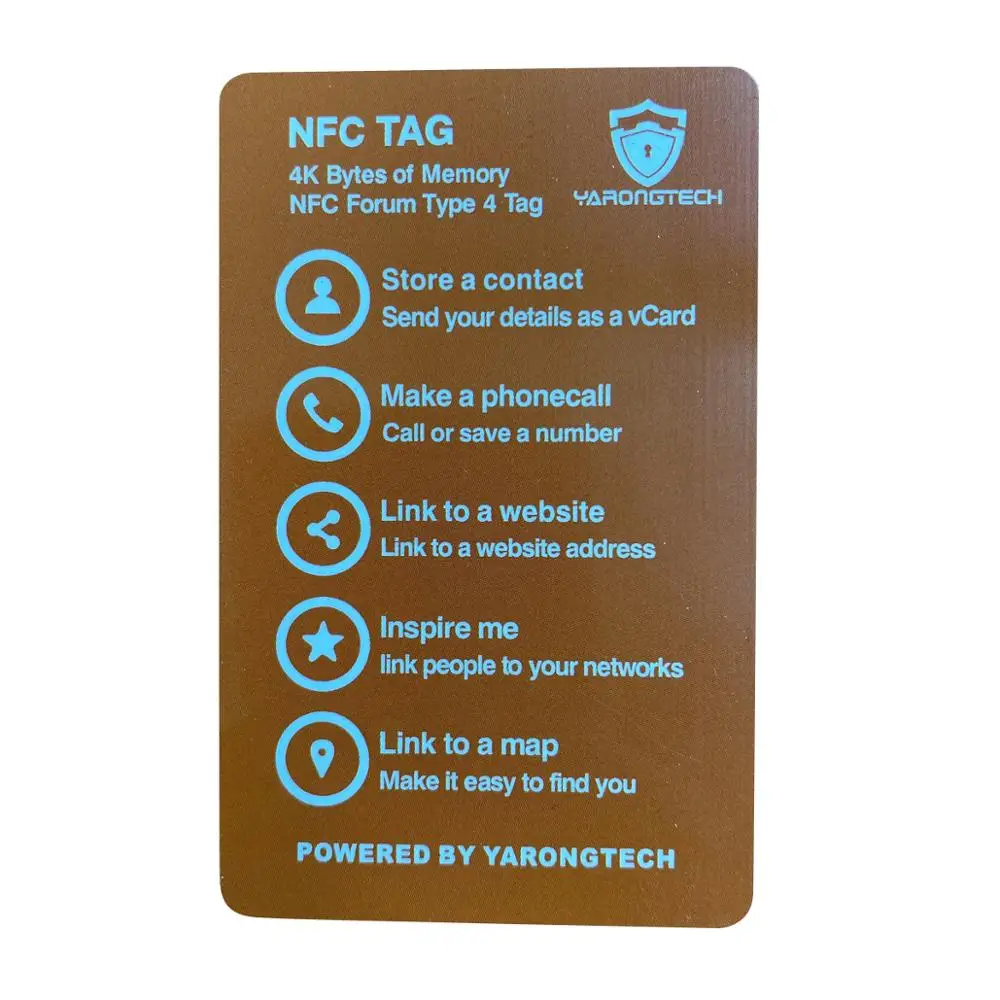 NFC Business card 4K Create your own NFC business card work with Samsung S4/nexus 5/Nexus4/10 all NFC device