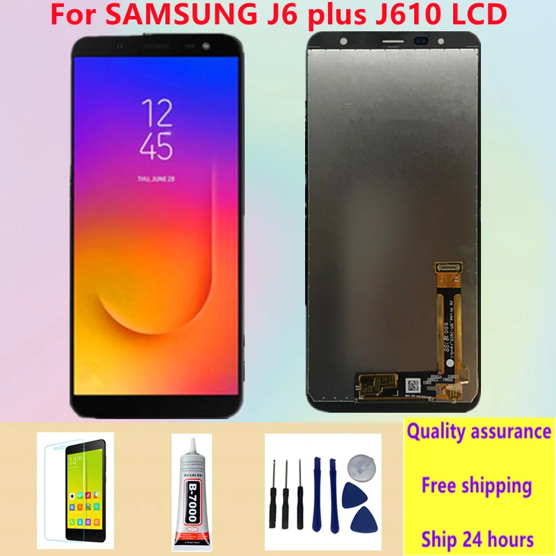 tested for Samsung Galaxy J6+ J610 J610F J610FN Display LCD Screen replacement for Samsung J6 Plus display screen