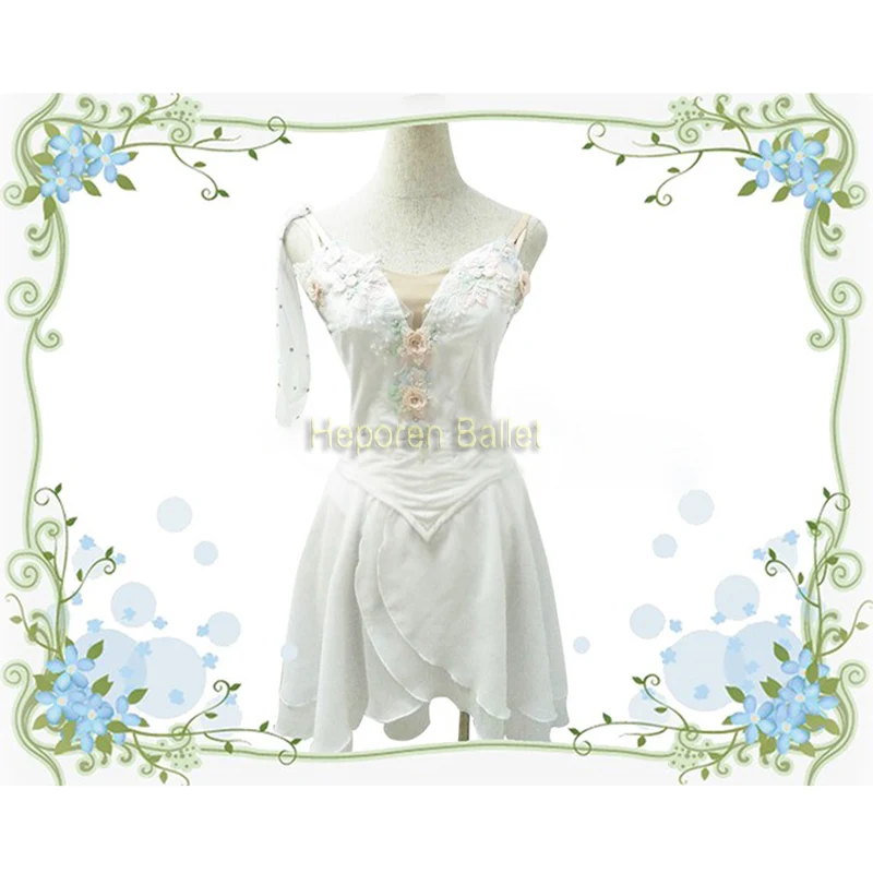 2020 New High Professional Custom Made White Cupid Ballet Stage Costumes Diana And Acteon Ballet Dress