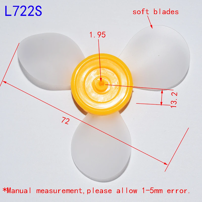 30pcs propeller fan leaf plastic rc car robot ship four  six axis aircraft diy toys parts model accessories baby toy for childre