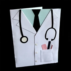 Doctor Clothes Metal Cutting Dies Stencil DIY Scrapbooking Album Paper Card Template Mold Embossing Decoration