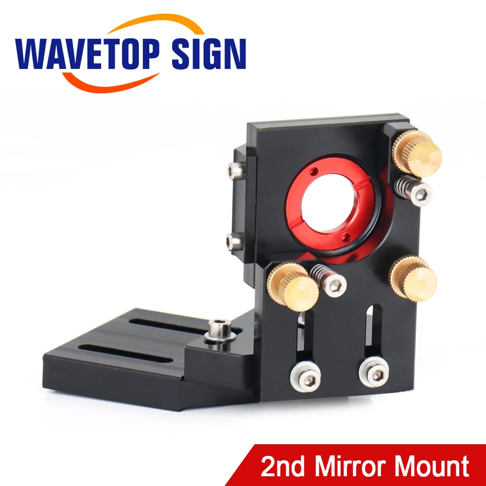 WaveTopSign CO2 Second Laser Mount Mirror 25mm 2nd Mirror Mount Integrative Mount For Co2 Laser Cutter and Engraving Machine