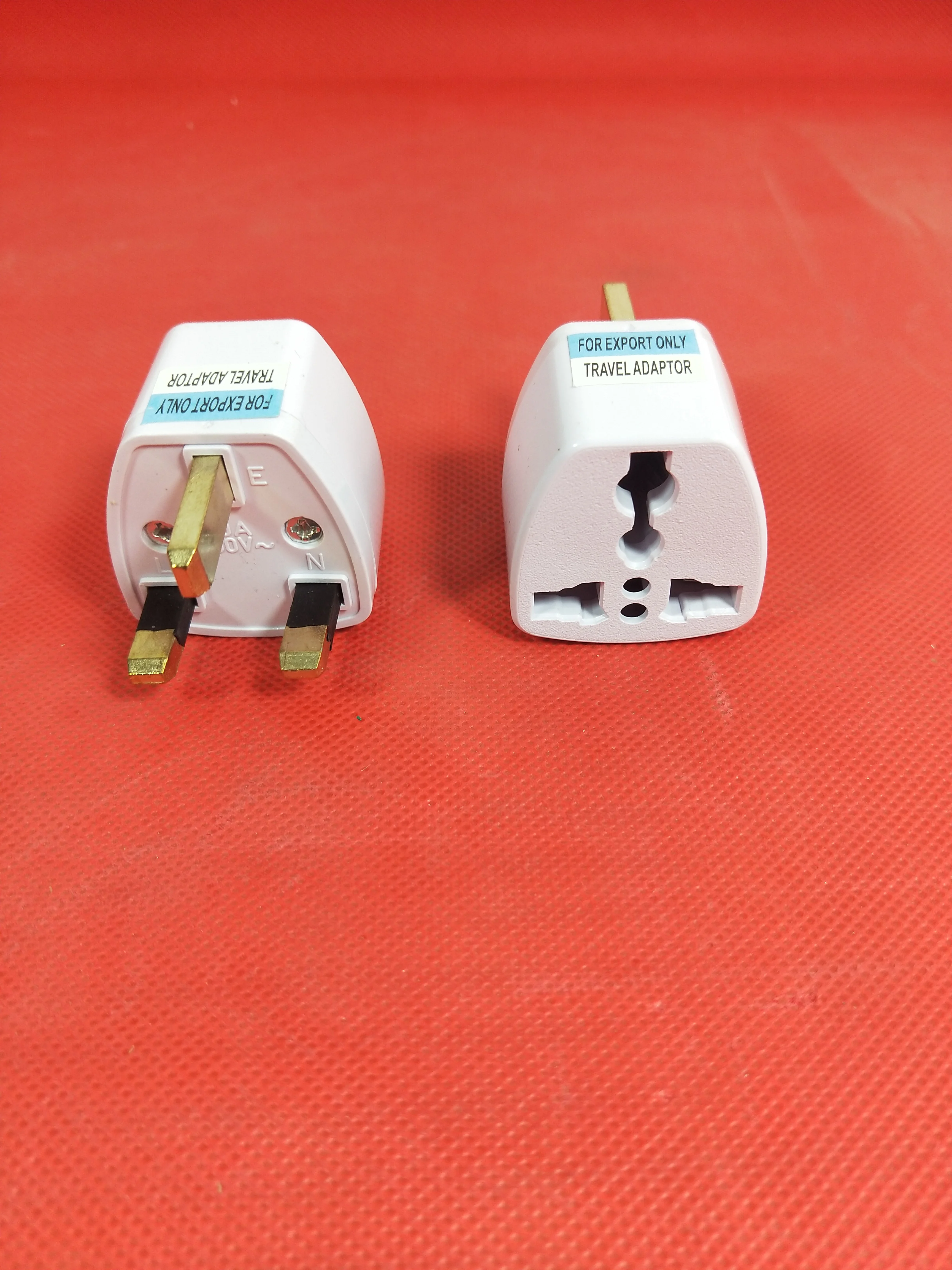 

Universal US EU AU Converter To UK HK AC Travel Power Plug Charger Adapter Connector UK Plug White High quality Ne