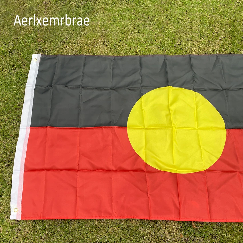 aerlxemrbrae flag      90x150cm Australian Aboriginal Flag  Home Decoration flag