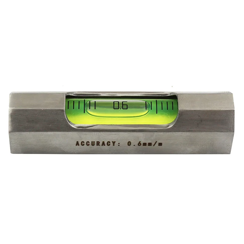 Imagem -05 - Haccury Mini Bar tipo Bolha de Nível de Espírito Mini Bolha de Nível de Aço Inoxidável para Máquina Ferramenta Comprimento 84 mm