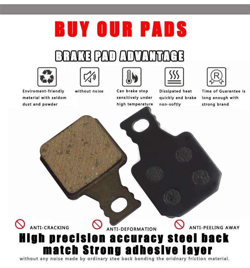 DELT 10 Pair Bicycle Disc Brake Pads,For Magura,M5,M7,MT5,MT7,SH901,MTB,Mountain,BIKE,Parts