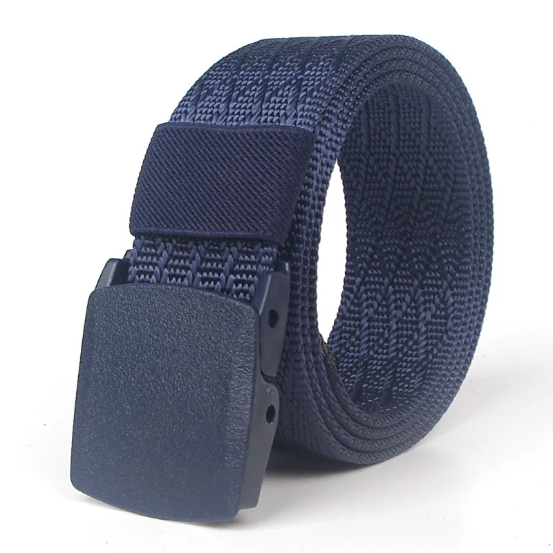 Male / female Thicken the tactical belt fashion Automatic Buckle Nylon Belts Canvas Belt Boys Students Casual Pants Waistband