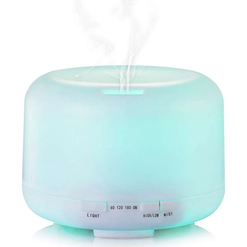 

500ml Ultrasonic Air humidifier purification Essentiel Oil Aromatherapy Machine Mist Maker With 7 Color Change LED Light