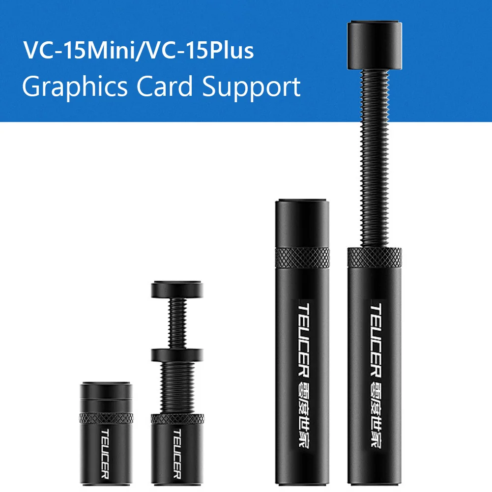 

Graphics Card GPU Holder Support Adjustable Telescopic Rotary Screw Aluminum Alloy Video Card Bracket Desktop PC Case Accessory
