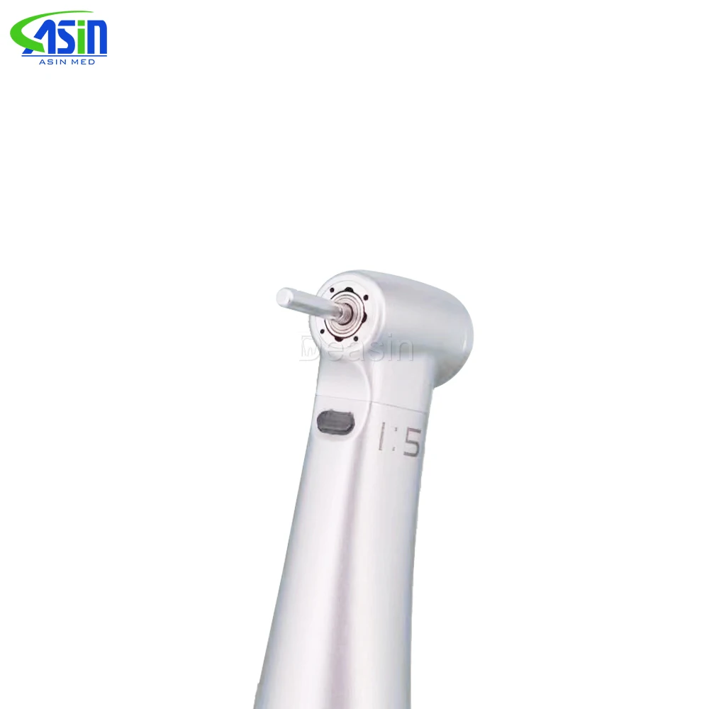 X95L MINI contraangulo Dental 1:5 Increasing Speed Handpiece Against Contra Angle LED Optic Fiber Quattro Spray Red Rings