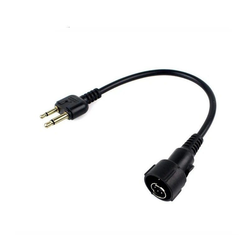 Cable For Tactical Headphone Noise Cancelling Headset For ICOM IC-V82 V85 Radio