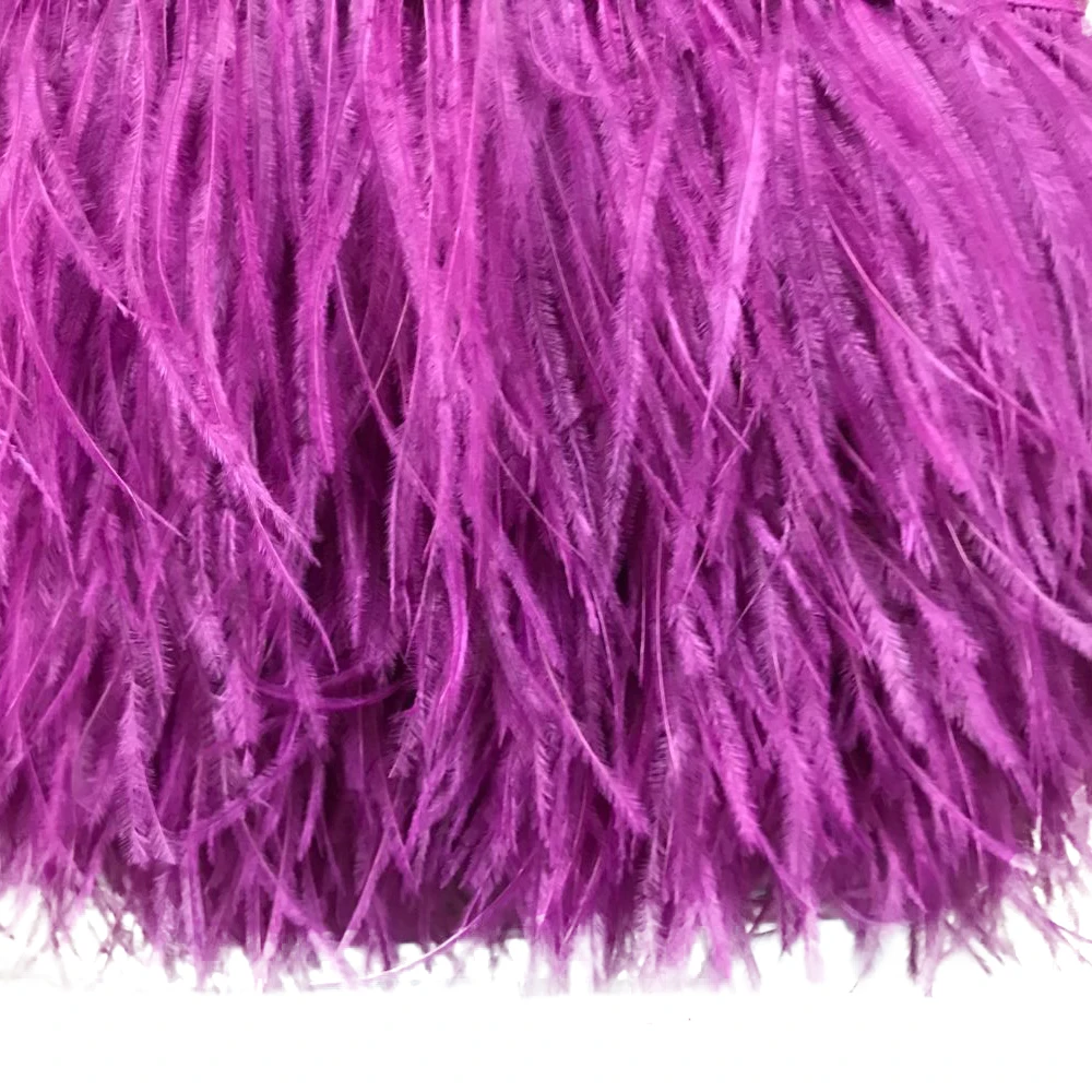 

10 Meters/Lot High Quality Ostrich Feather Trim Cloth Sideband 5-10CM For Dresses Apparel Party Hats DIY Hair Accessories