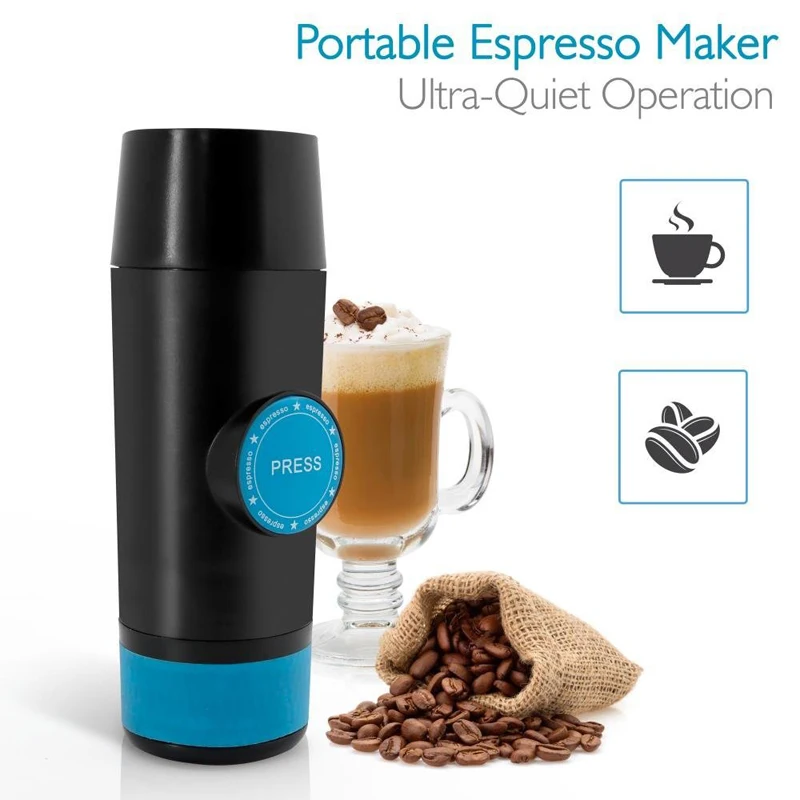 2 in 1 Capsule & Ground Mini Espresso coffee machine Hot and Cold Extraction USB Electric Coffee Powder Making Machine