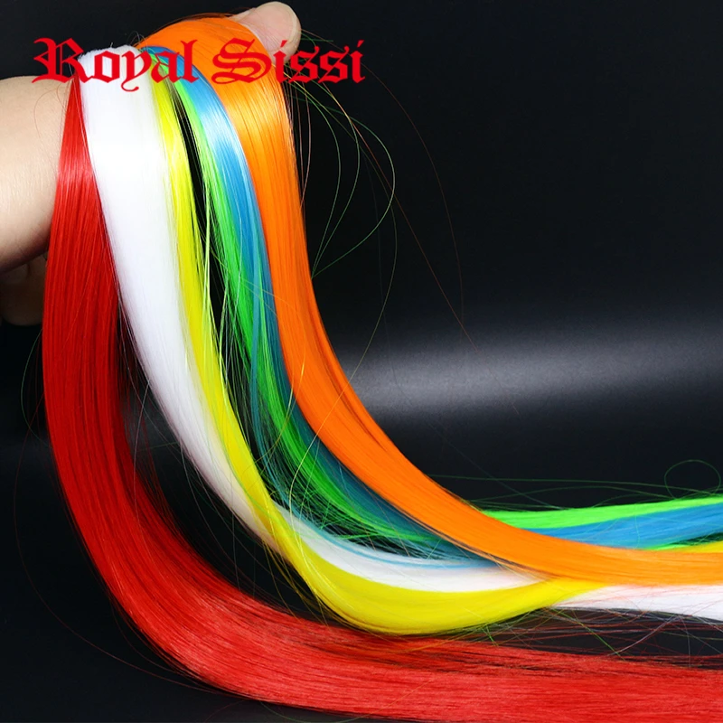 Royal Sissi 12 kolorów trwałe włókna minnow słonowodne serpentyny materiały do produkcji much syntetyczne włókna włosów szczupak i bas muchy making