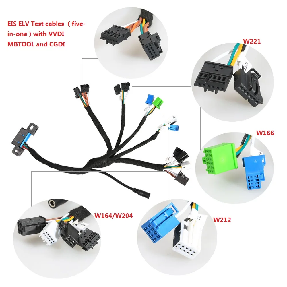 

EIS ELV Test cables for Me-rcedes For B-enz Work with VVDI MB BGA TOOL and CGDI Prog MB 5 in 1 (W204 W212 W221 W164 W166)