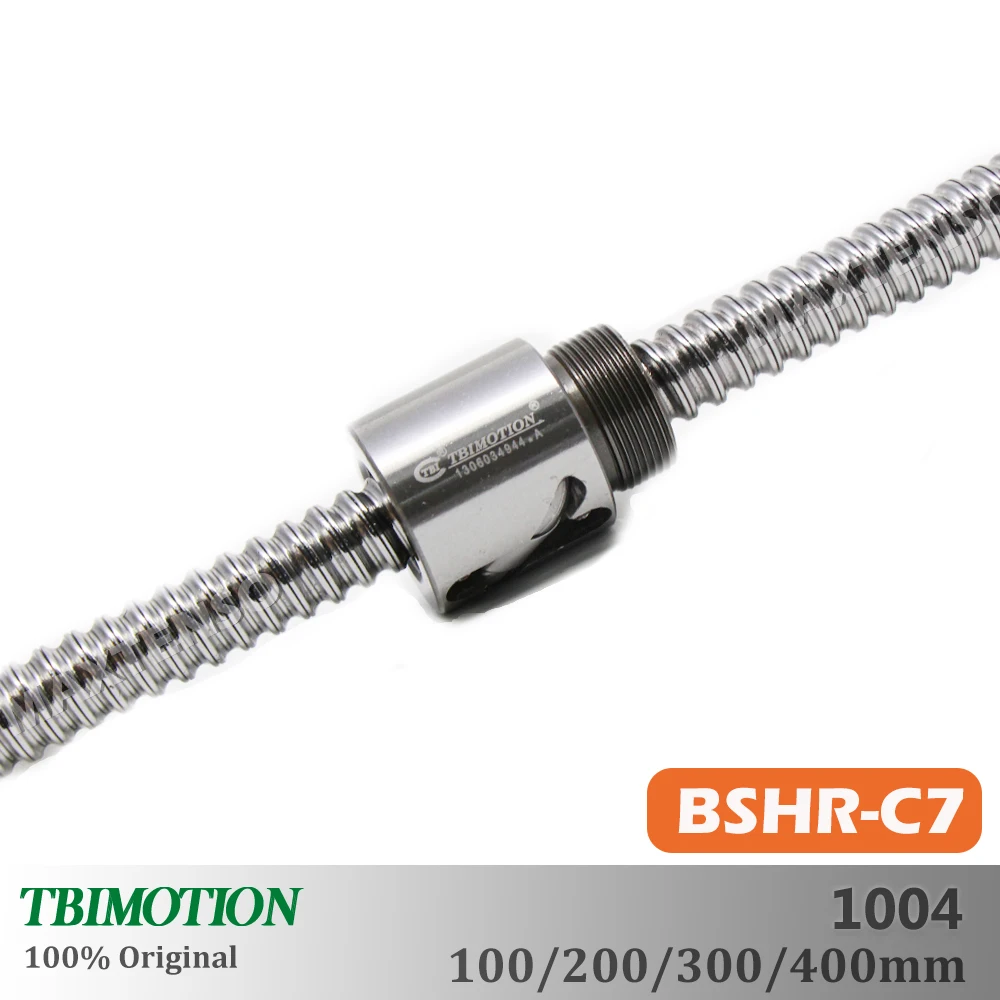 Tbi motion bsh1004 c7 parafuso esférico comprimento profissional 100 200 300 400mm mini porca esférica de alta precisão impressora 3d peças cnc premium