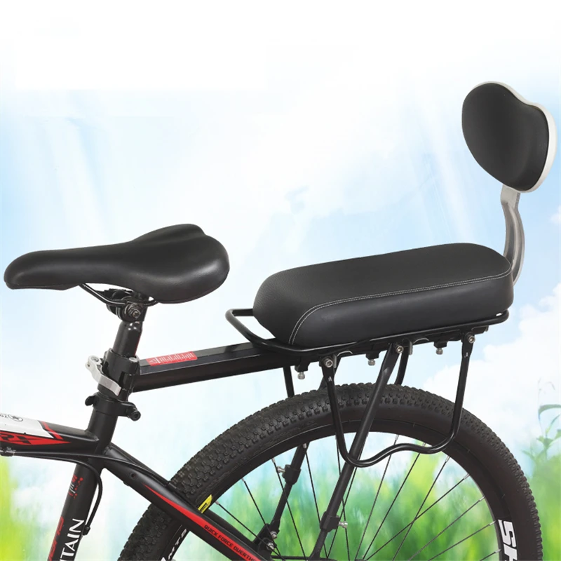 Bike Back Seat Mat High Density Soft Bicycle Rear Saddle Seat Cover Cycling Cushion Back Support Cycle Rear Backrest Child Seats