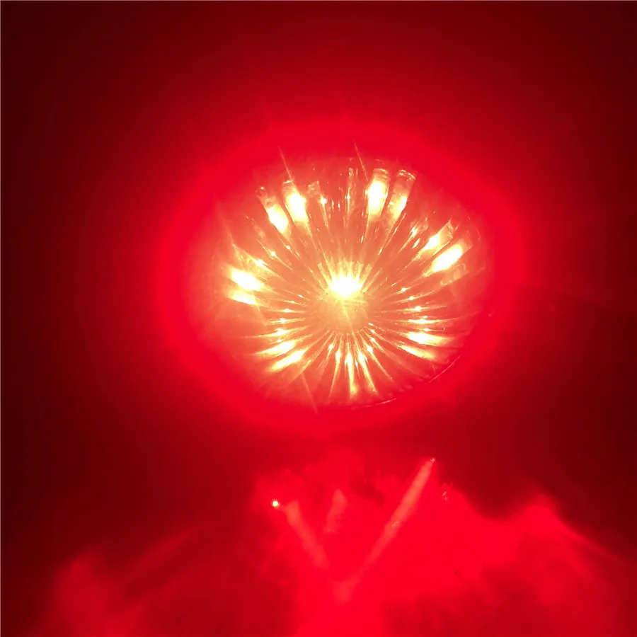 For Honda Steed Magna Ducati Triumph Cafe Racer Smoke Lens Universal LED Motorcycle Rear Brake Light Retro Aluminum Stop Lamp