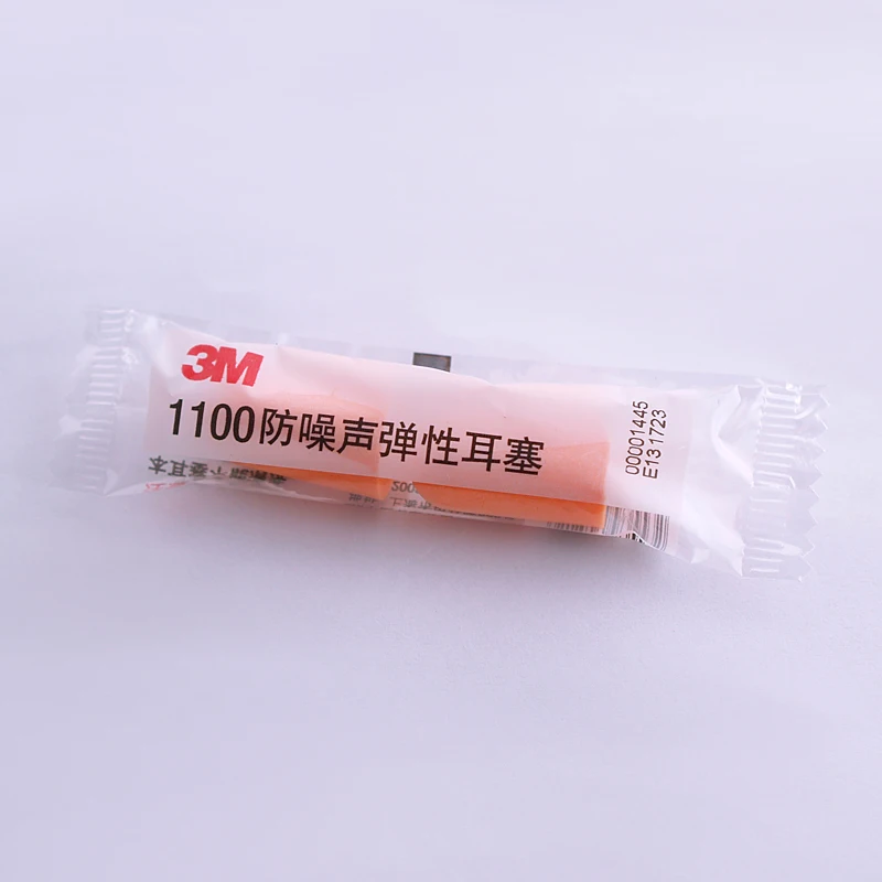 3M 1100 Bullet Type Foam Earplugs Anti-noise Abatement Sleeping Ear plug Orange GM0830