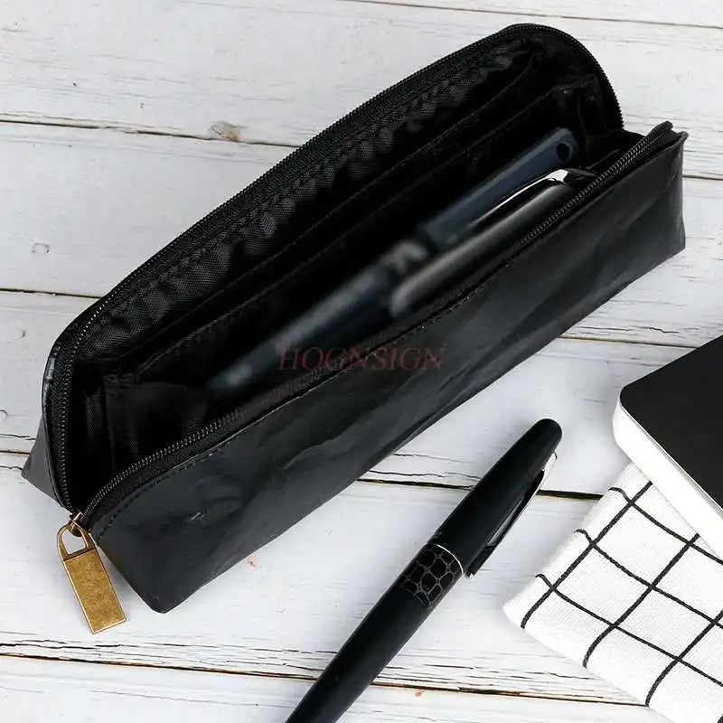 Dupont Paper Pencil Bag Retro Simple Large Capacity Junior High School Student Stationery Box Small Fresh Pencil Case