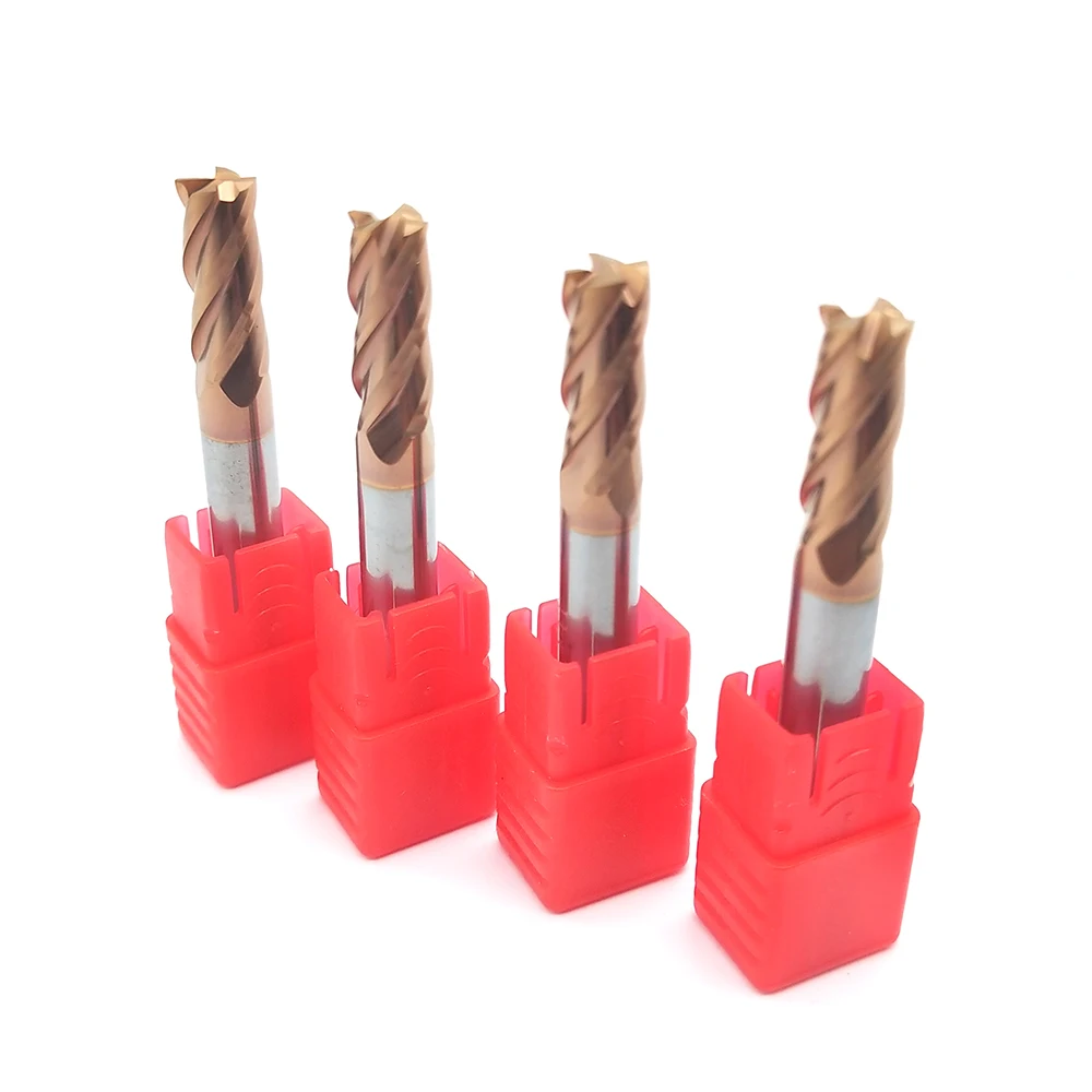 10 قطعة Endmill 4 الناي HRC60 6 مللي متر D6X15XD6X50L كربيد شقة نهاية ميلز القياسية طول الجانب طحن الشق التنميط الوجه مطحنة