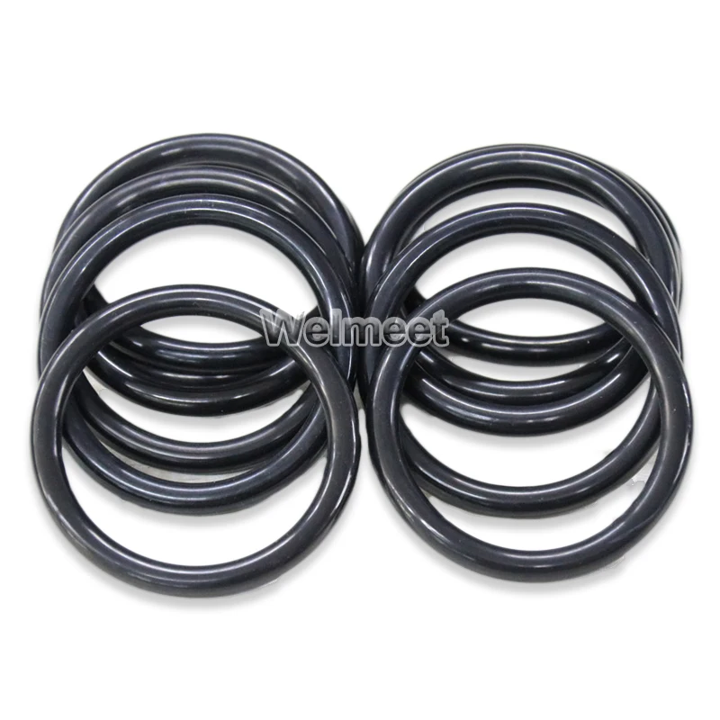 10pcs Wire Diameter 2.5mm OD10-150mm Oil Resistant NBR Nitrile Sealing Ring Butadiene Rubber O-Ring Seal Gasket #Black