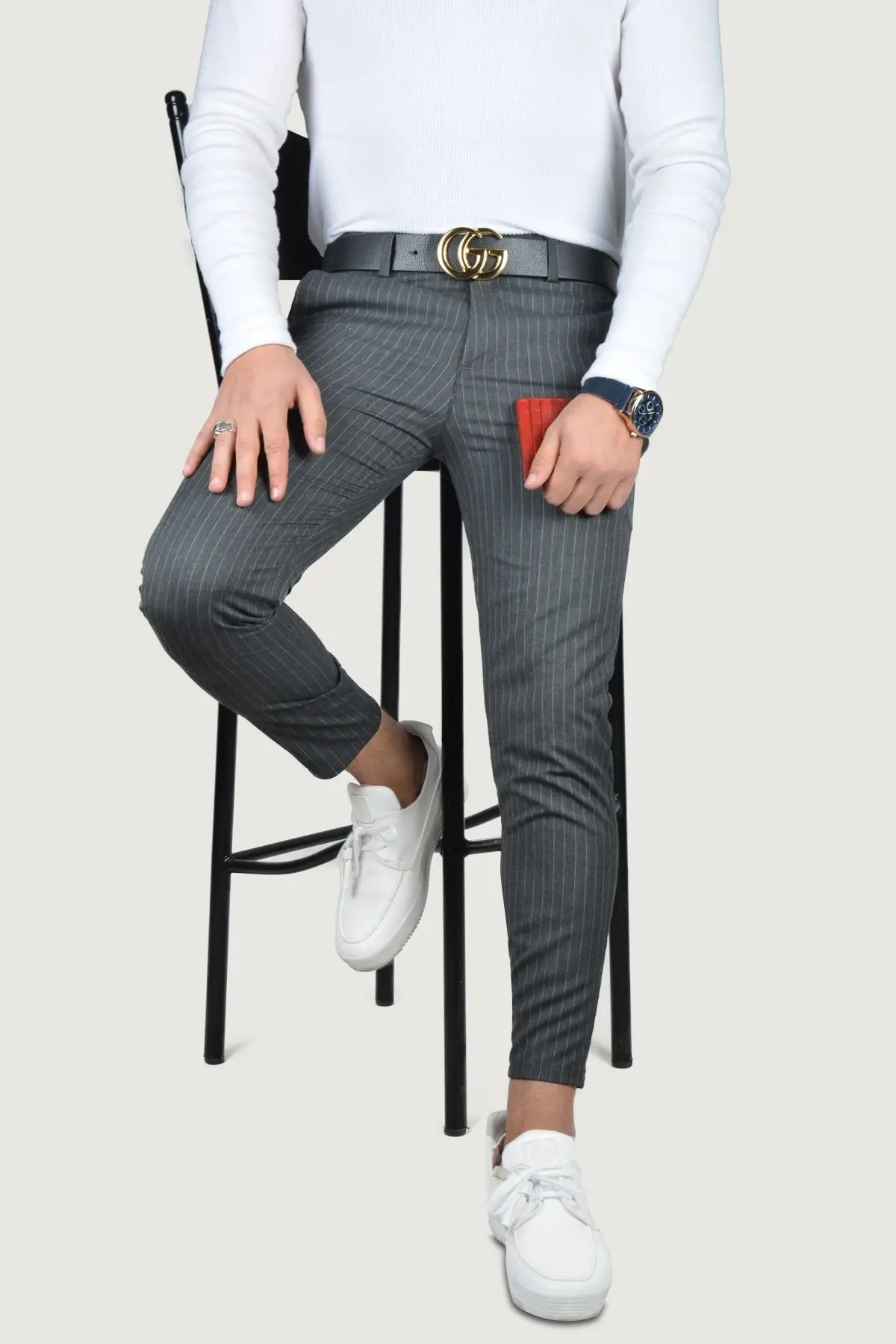 Men's Clothing Overalls Pants Trousers Slim Fit Linen For Office & Work Flexible Comfortable Tight-Fitting Stylish Smart Casual