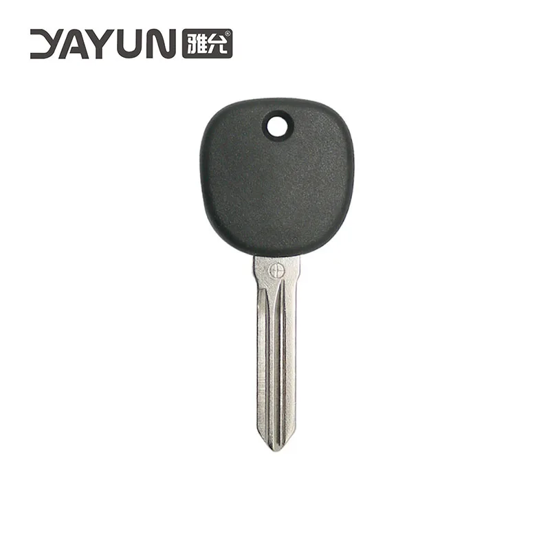YAYUN AKGMS215-1 未カット右側キーブランクブレード 刻印入り「Circle +」トランスポンダーカーキーシェルケース シボレー用