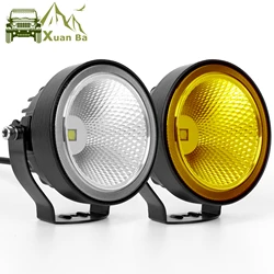 4 Inch Led Fog Light Automobile For Car Super Bright Work Vehicle Light Auto Motorcycle VAT Truck Flood Lamp Reversing Lights