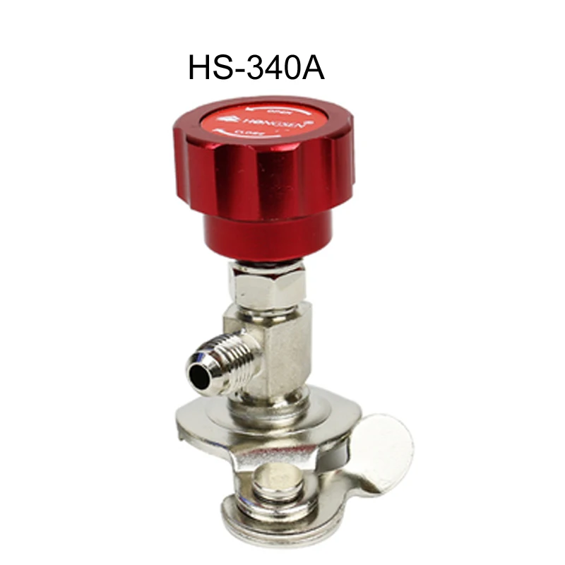 

R134a/R22/R410/R600 1/4" HS-340A Refrigerant corkscrew auto A/C Air conditioner refrigerator fluoride tool