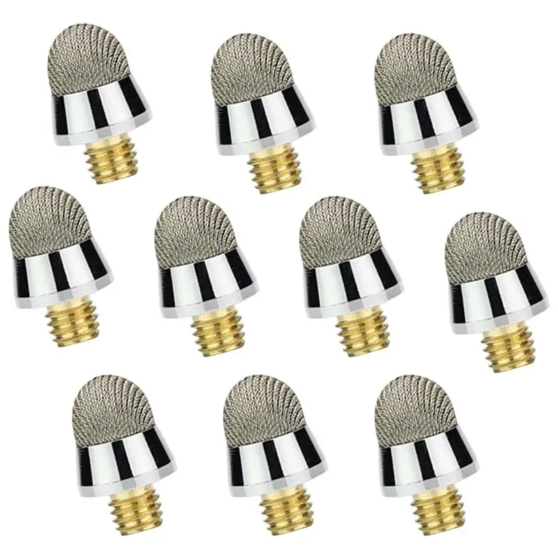 10Pcs M5 External Thread 6.4mm Electroplated Capacitive Pen Replacement Tips