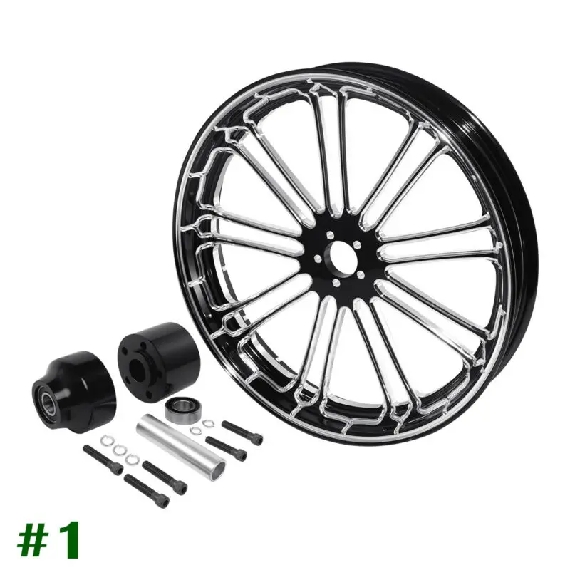 Motorcycle 30 inch CNC Front Wheel Rim Hub Single Disc Fit For Harley Touring 2008-2021