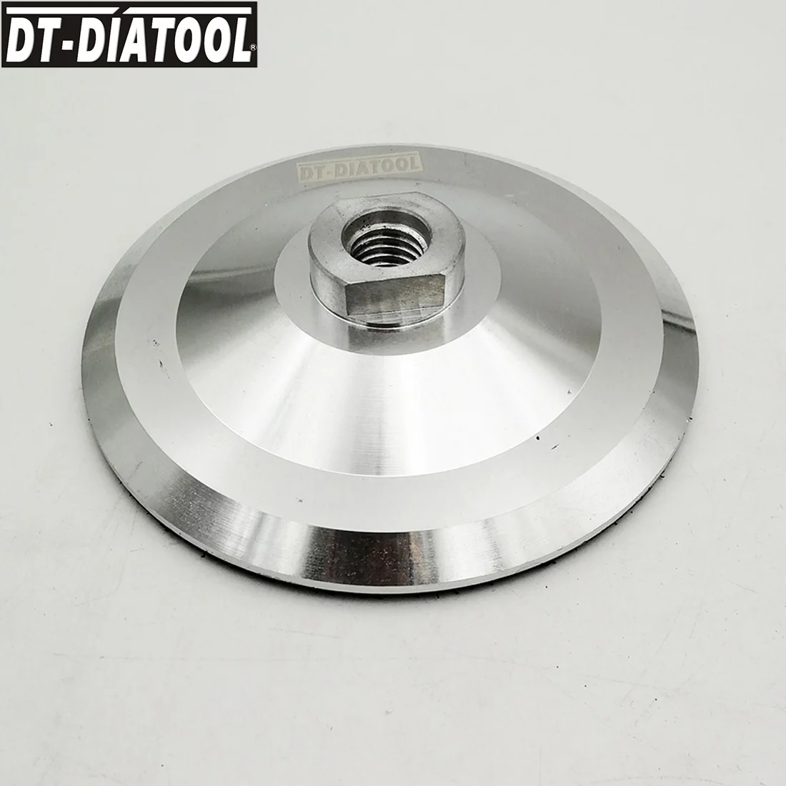 DT-DIATOOL 2pcs Dia 5 inch/125mm Diamond Sanding Discs Backing Holder for Diamond Polishing Pads Aluminum base Backer M14 Thread