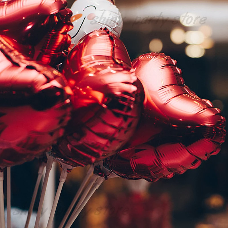 

18inch Valentine's Day Red Heart Balloons Star Aluminum Foil Helium Balloon Happy Birthday Party Wedding Festival Foil Ballon