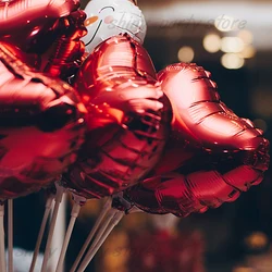 18inch Valentine's Day Red Heart Balloons Star Aluminum Foil Helium Balloon Happy Birthday Party Wedding Festival Foil Ballon