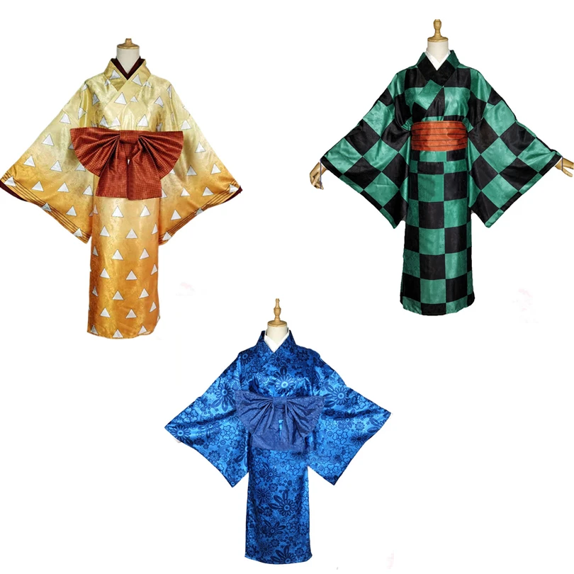 

Hashibira Inosuke Agatsuma Zenitsu Kamado Tanjirou Cosplay Costume Halloween Christmas Costume