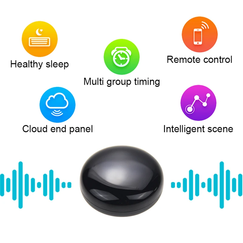 FrankEver Smart Home Mini Smart IR Blaster Universal Remote Control TV AC Voice Remote Work with Alexa Google Home Assistant