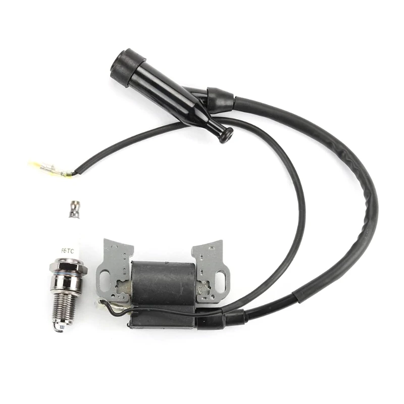 Ignition Coil for Honde Gx240 Gx270 Gx340 Gx390 8hp 9hp 11hp 13hp Engine Lawn Mower Tractor Generator w/Spark Plug