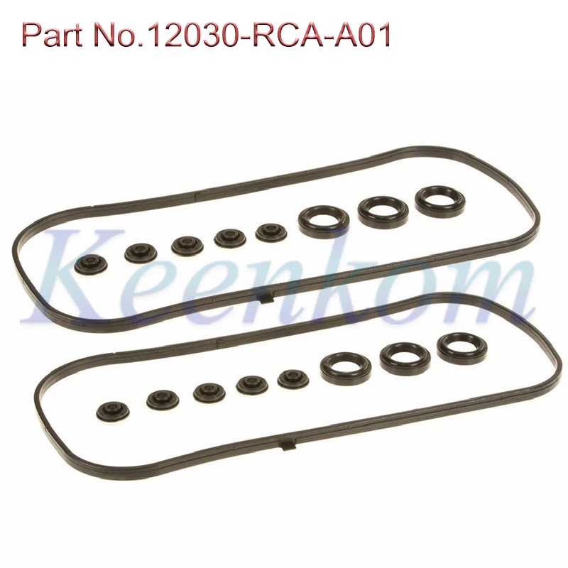 12030-RCA-A01 LeftL&Right Valve Cover Gasket Set Kit For Honda Accord V6 MDX RL TL