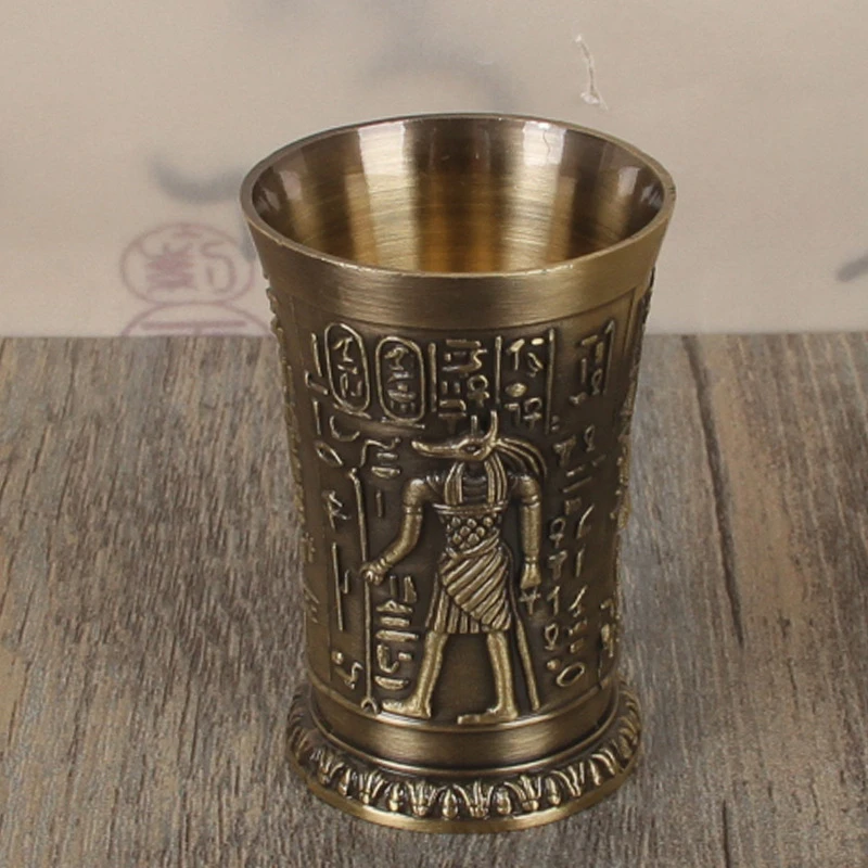 40ml Metal Alloy Creative Ancient Egypt Shot Glass Bar Drinkware Accessories