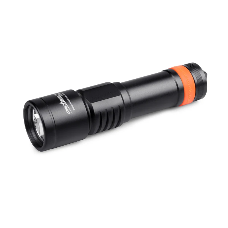 ORCA D700 Scuba Diving Torch 1700-Lumen Luminus LED Diving Flashlight Underwater 150-Meter Waterproof 6° Beam Angle Night Dive