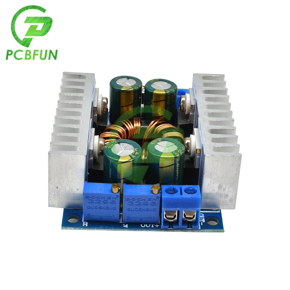 DC-DC 12V 24V 8A Automatic Adjustable 5-30V to 1.25-30V Step Up Down Boost Buck Converter Power Module Voltage Regulator for Car