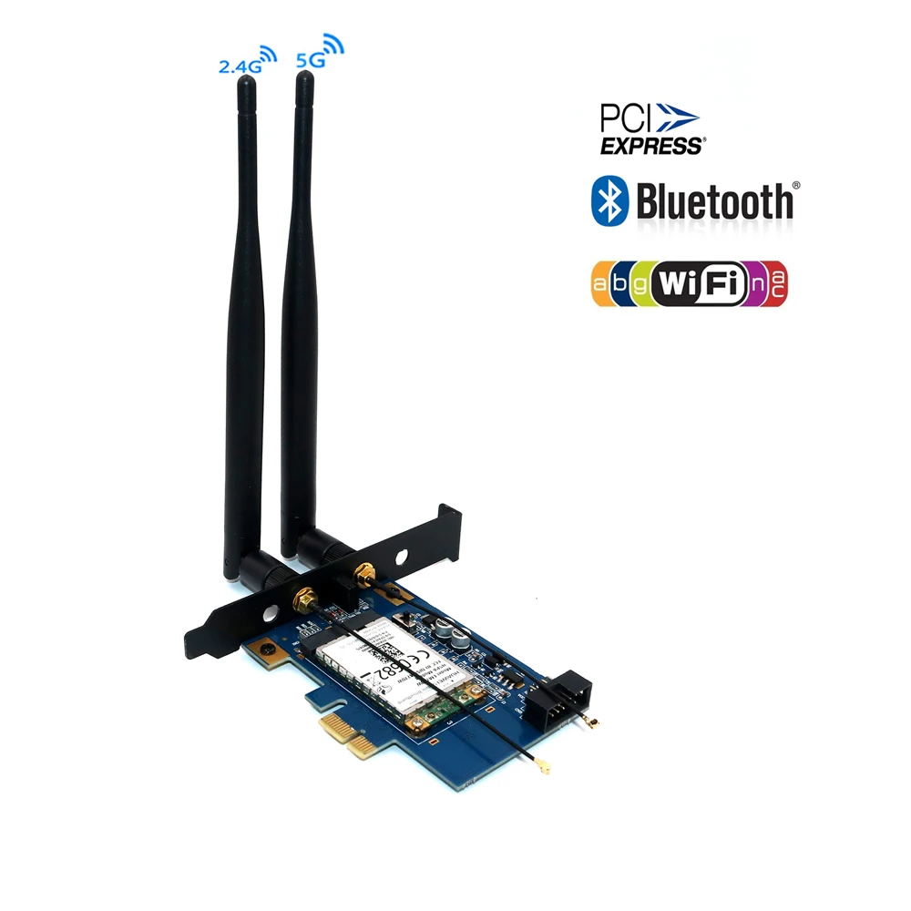 PCI-E WiFi Adapter PCIE Wifi Bluetooth Adapter Mini PCI Express to PCIE X1 Network Card for Mini PCI E Wifi 3G/4G/LTE + SIM Slot