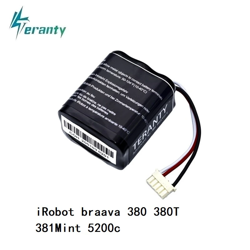 Upgrade 7.2V 2.5Ah/2.8Ah/3.0Ah Ni-MH Battery for irobot braava 380 380t 381 Mint 5200 5200C 7.2v Rechargeable battery 1Pcs