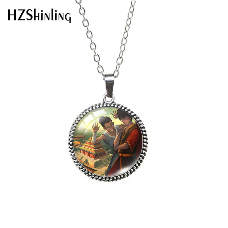 2021 Zokka zoka sokka Avatar The Last Airbender Glass Cabochon Dome Pendants Antique Necklace Jewelry