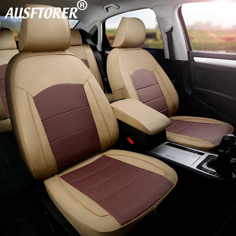 Custom Fit Seat Cushion for Toyota RAV4 2020-2022 Seat Cover Accessories Cowhide & PVC Leather Seats Support Protector 12PCS/Set